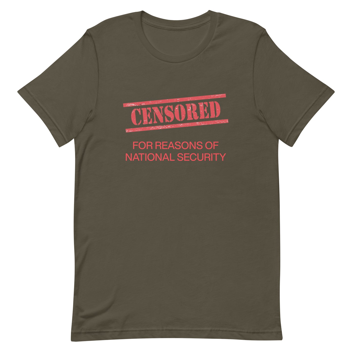 CENSORED Red Text Unisex t-shirt