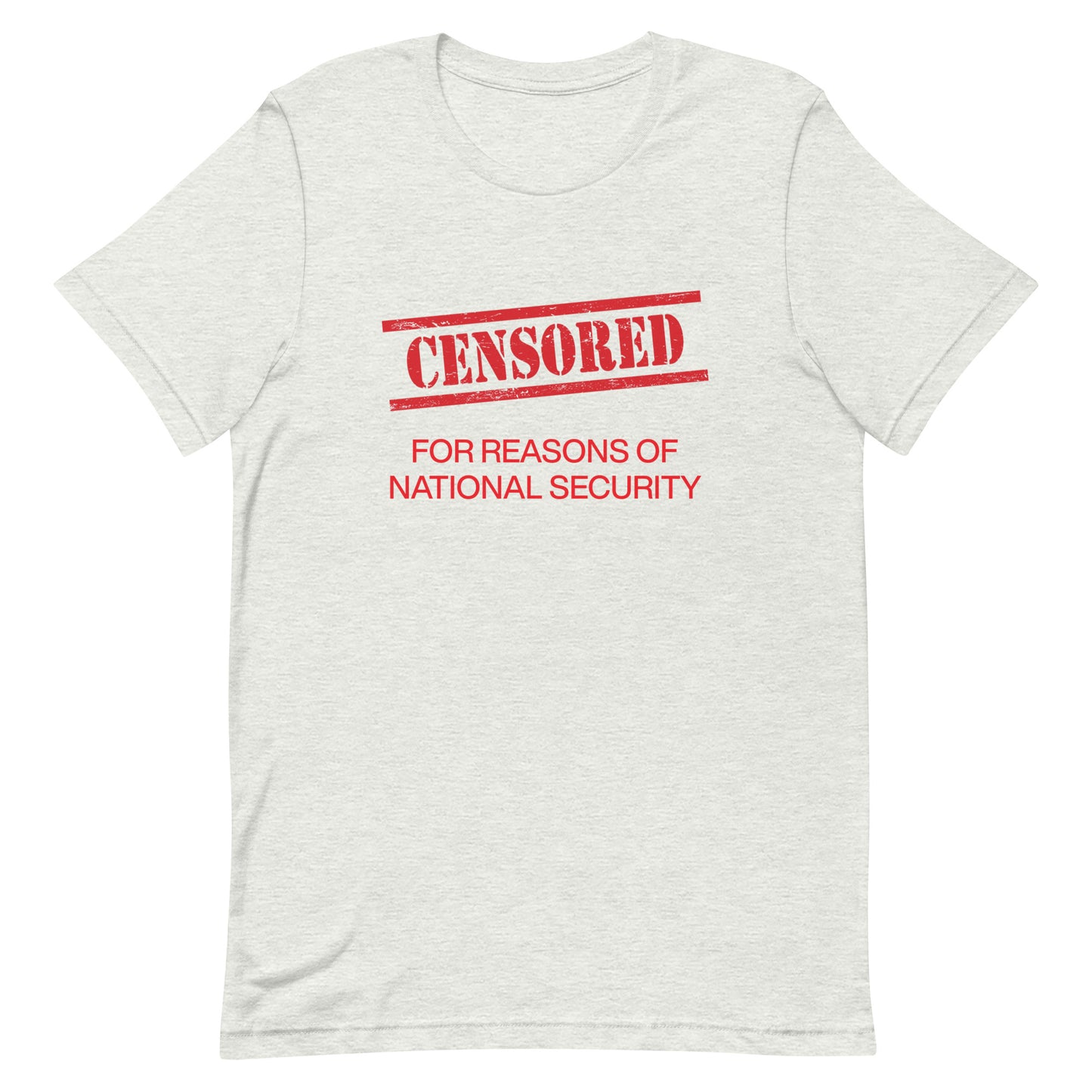 CENSORED Red Text Unisex t-shirt