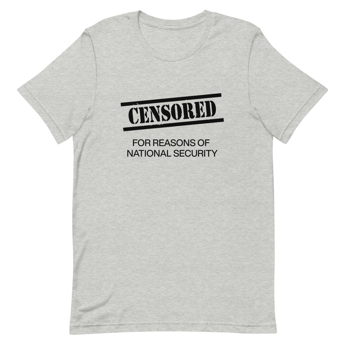 CENSORED Black Text Unisex t-shirt