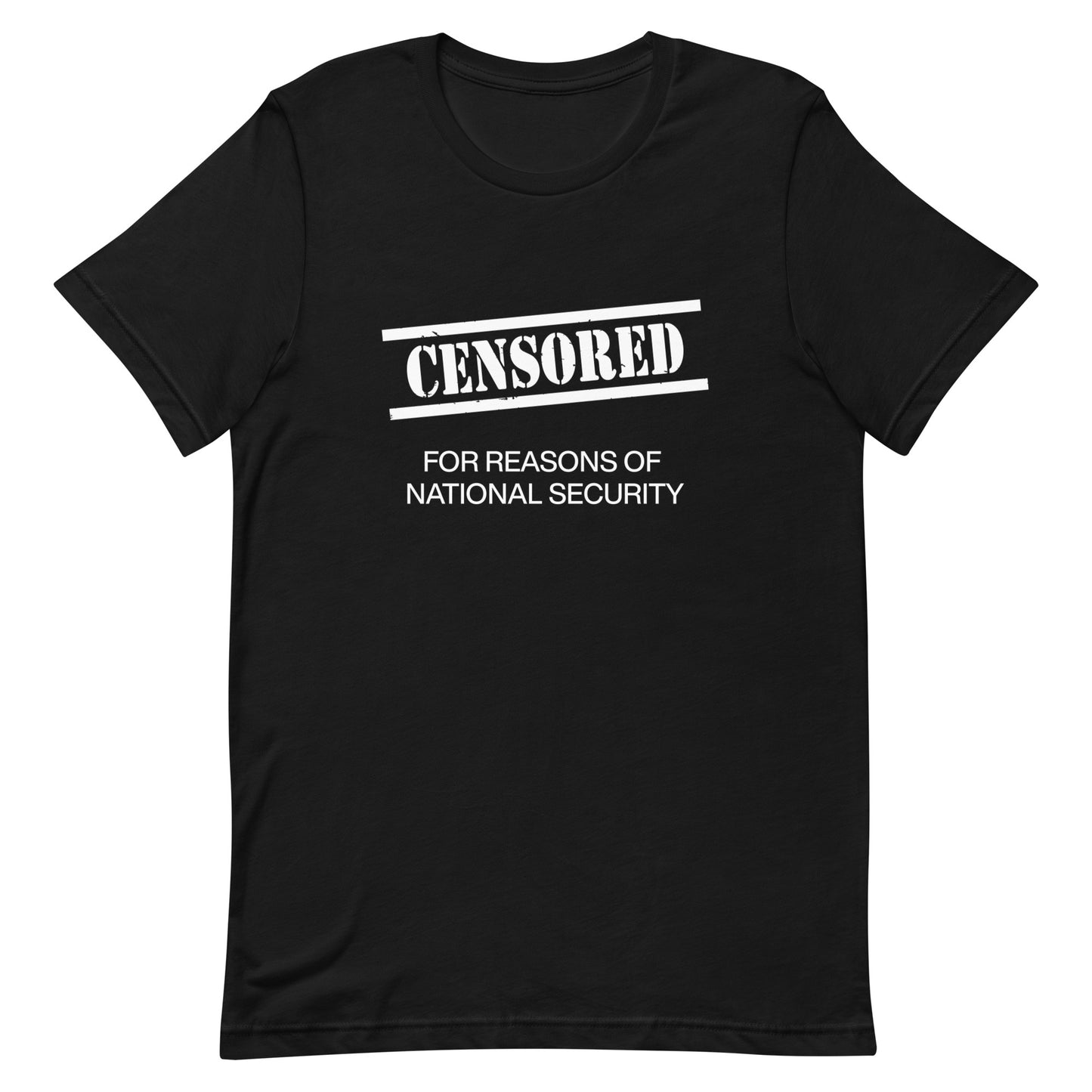 CENSORED White Text Unisex t-shirt