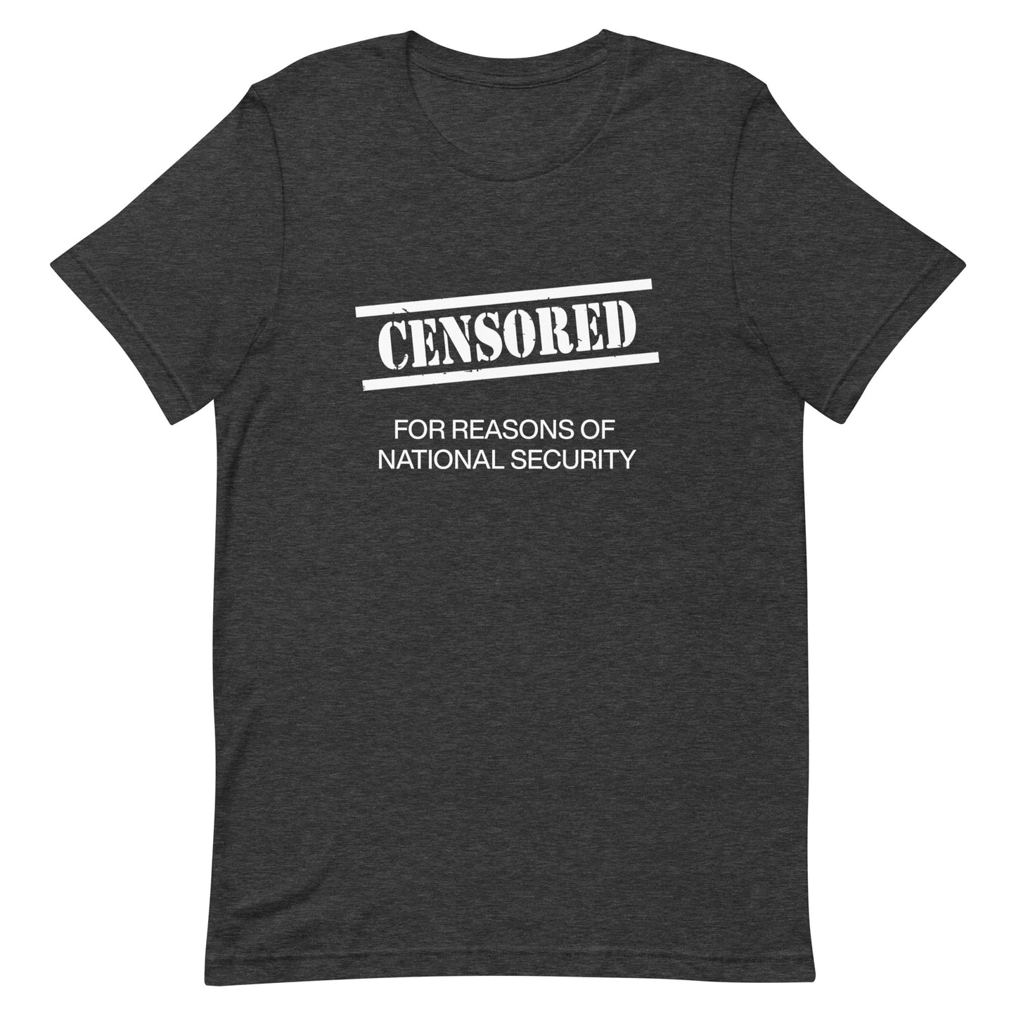 CENSORED White Text Unisex t-shirt