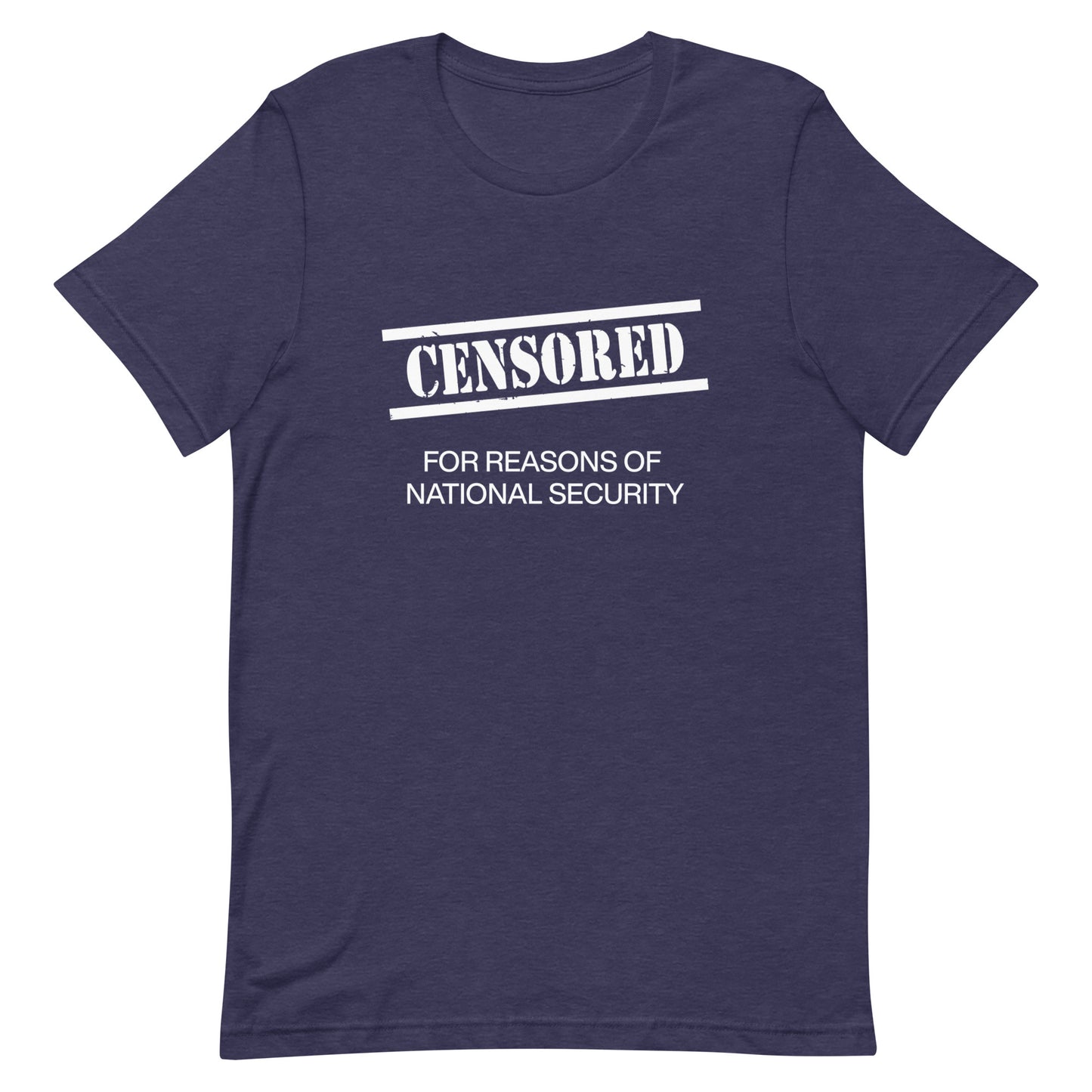 CENSORED White Text Unisex t-shirt