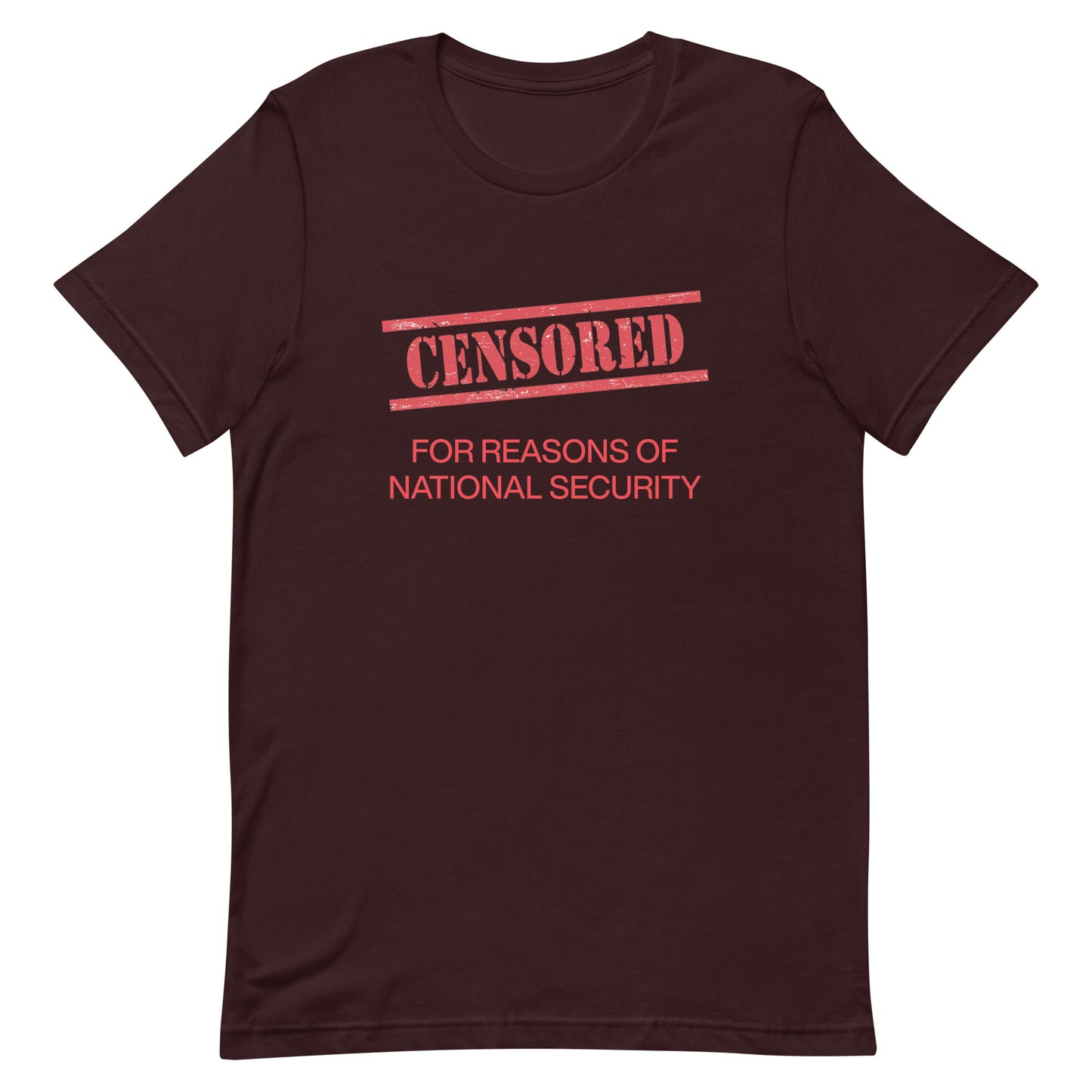 CENSORED Red Text Unisex t-shirt