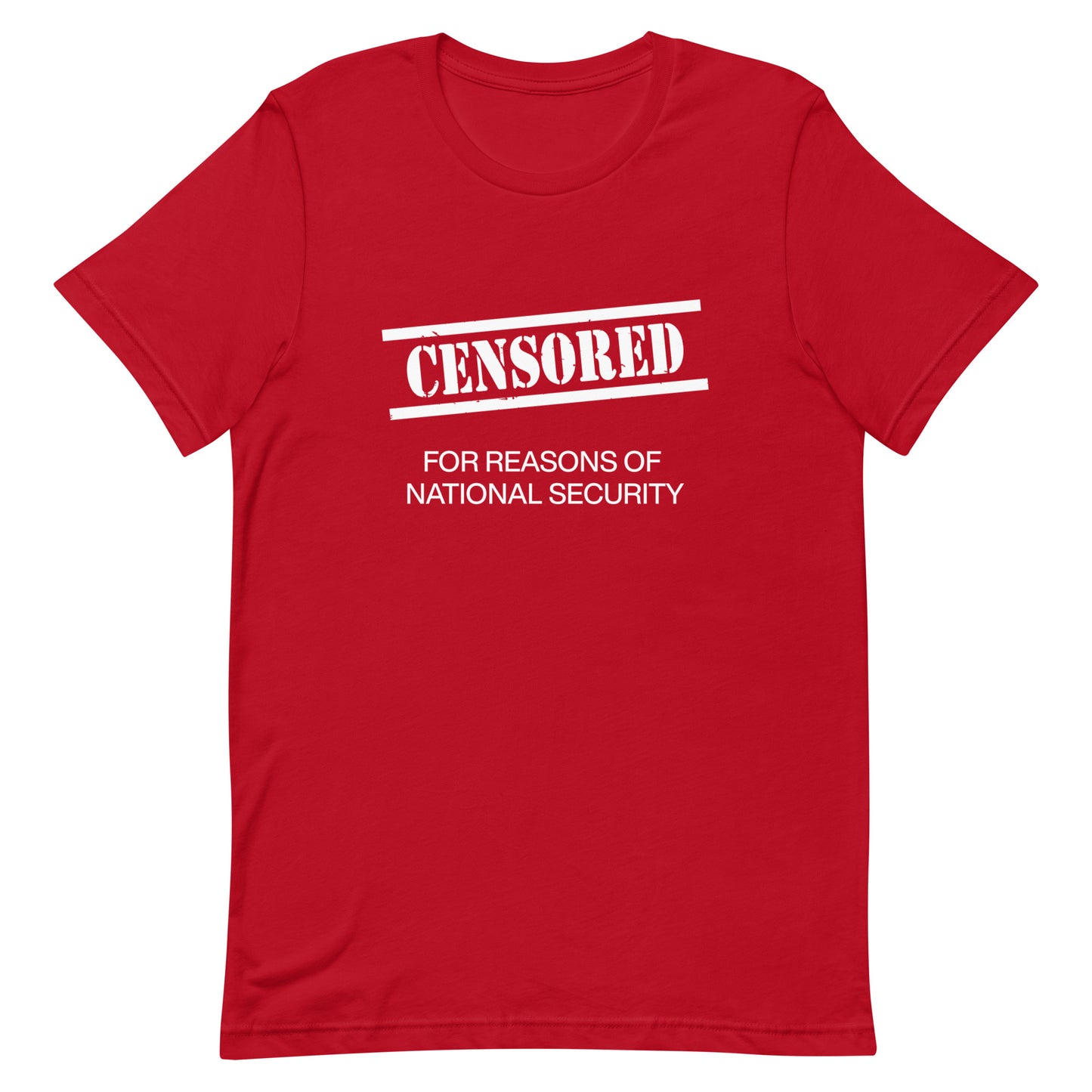 CENSORED White Text Unisex t-shirt