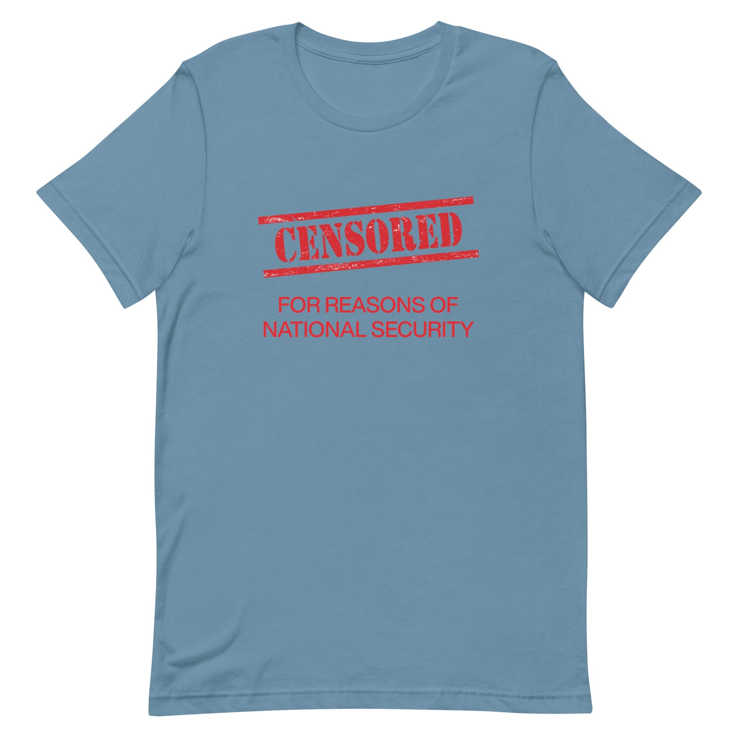 CENSORED Red Text Unisex t-shirt