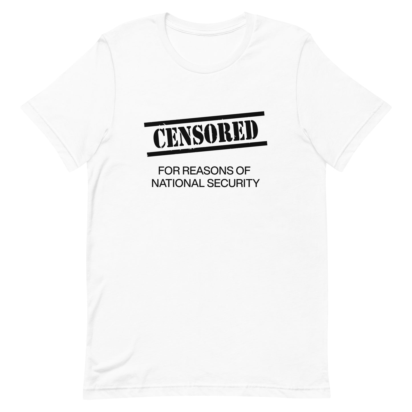 CENSORED Black Text Unisex t-shirt