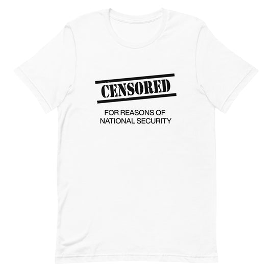 CENSORED Black Text Unisex t-shirt